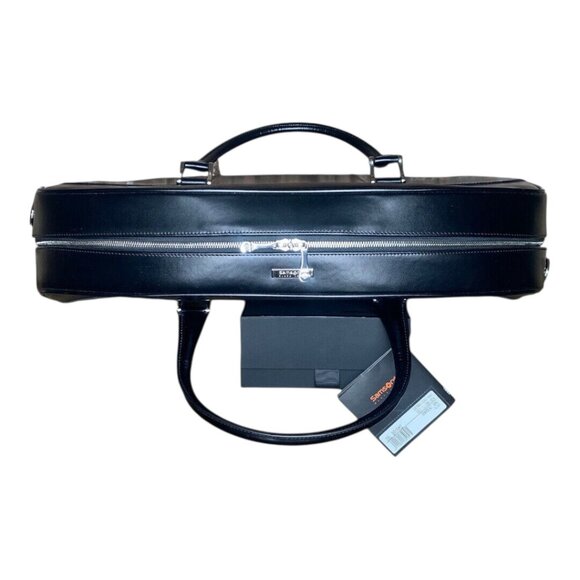 SAMSONITE BLACK LABEL BAYAMO LEATHER SUITER GARMENT BAG OVERNIGHTER COMBO - Picture 11 of 12